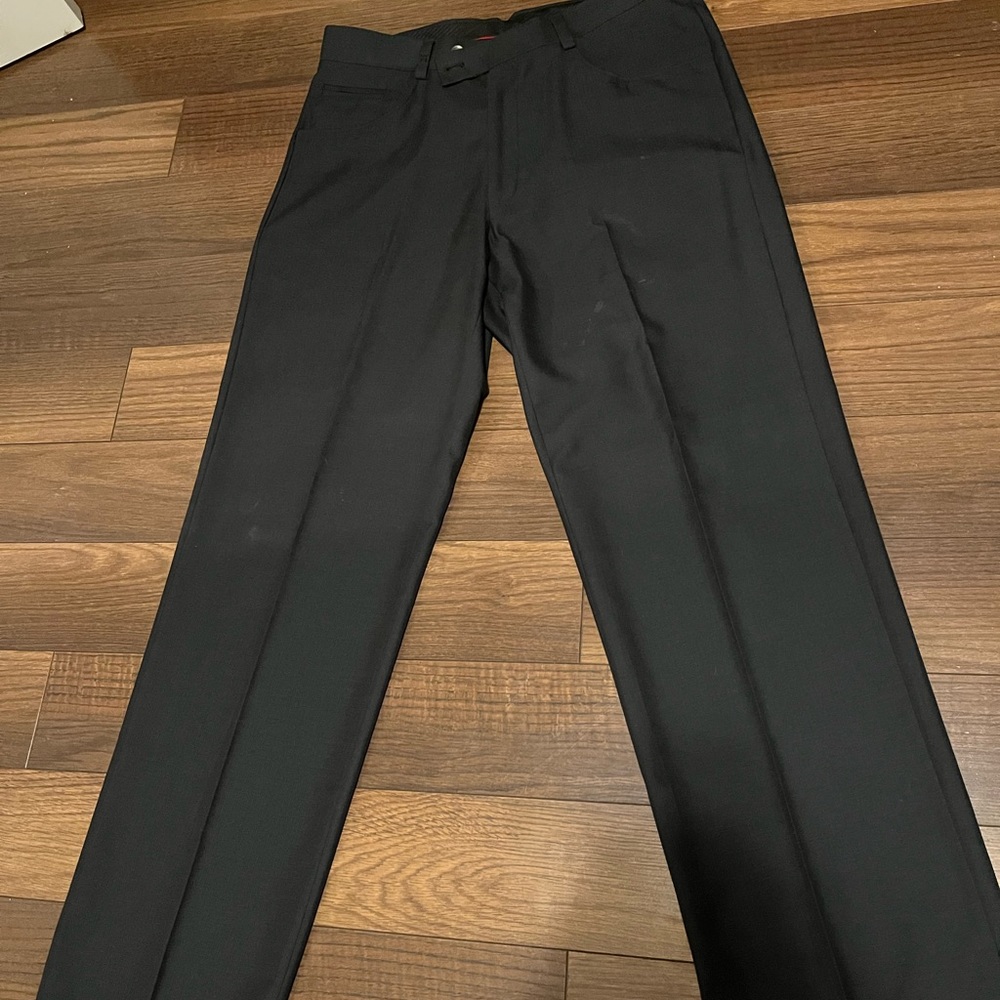 Dark Blue Sheer Dress Pants